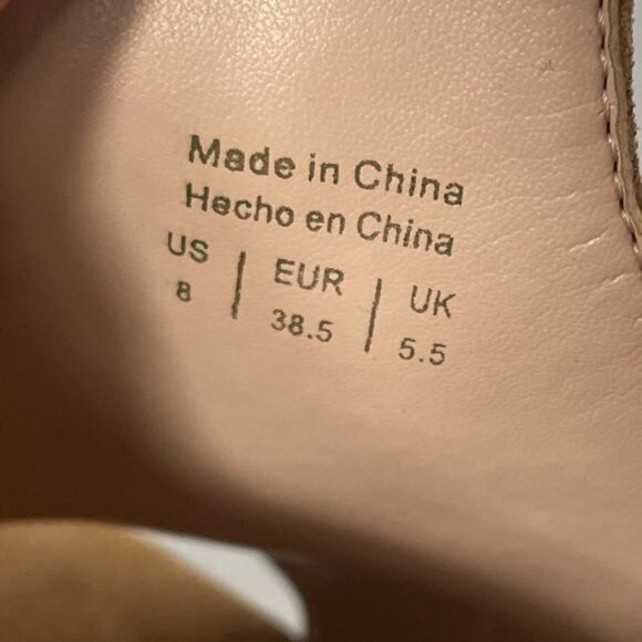 Aldo Legossa Brown Suede Leather Open Toe Mule Heels EU 38.5 US 8 Size - Picture 9 of 9